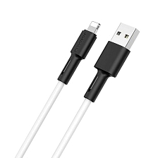 Кабель BOROFONE BX31 Soft Silicone Lightning 8 pin, длина 1 метр, цвет белый