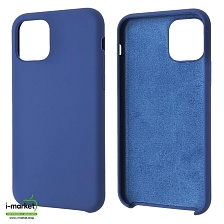 Чехол накладка Silicon Case для APPLE iPhone 11 Pro, силикон, бархат, цвет сине голубой Чехол накладка Silicon Case для APPLE iPhone 11 Pro, силикон, бархат, цвет сине голубой