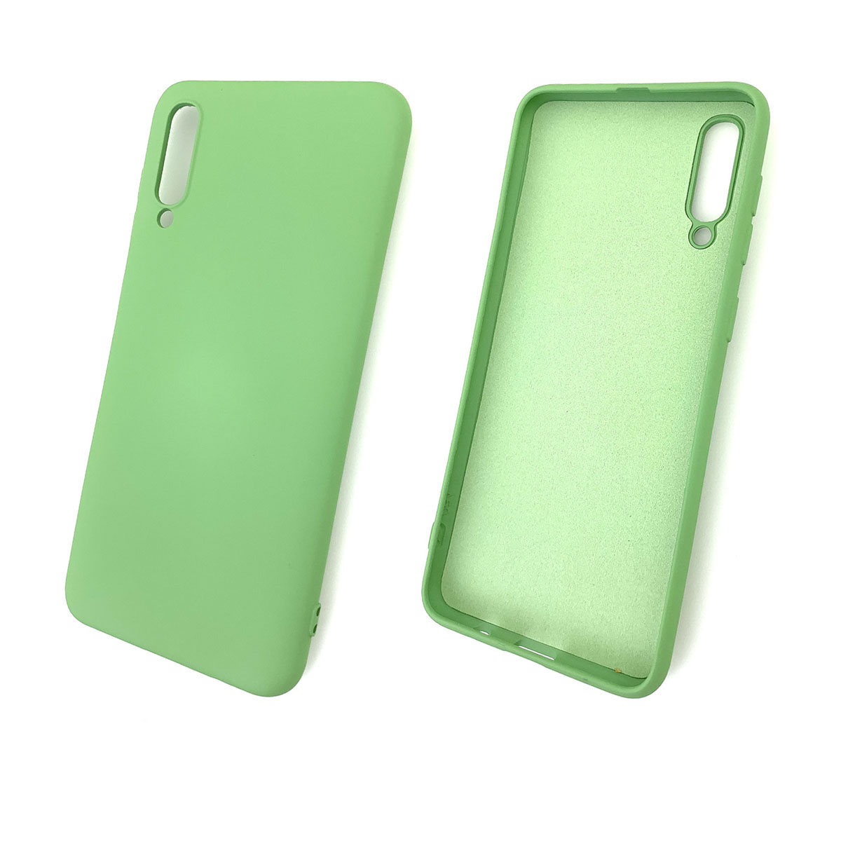 Чехол накладка Soft Touch для SAMSUNG Galaxy A50 (SM-A505), A30s (SM-A307), A50s (SM-A507), силикон, цвет фисташковый.