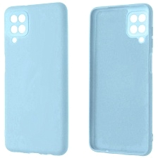 Чехол накладка NANO для SAMSUNG Galaxy A12 (SM-A125), M12 (SM-M127F), силикон, бархат, цвет небесно голубой Чехол накладка NANO для SAMSUNG Galaxy A12 (SM-A125), M12 (SM-M127F), силикон, бархат, цвет небесно голубой
