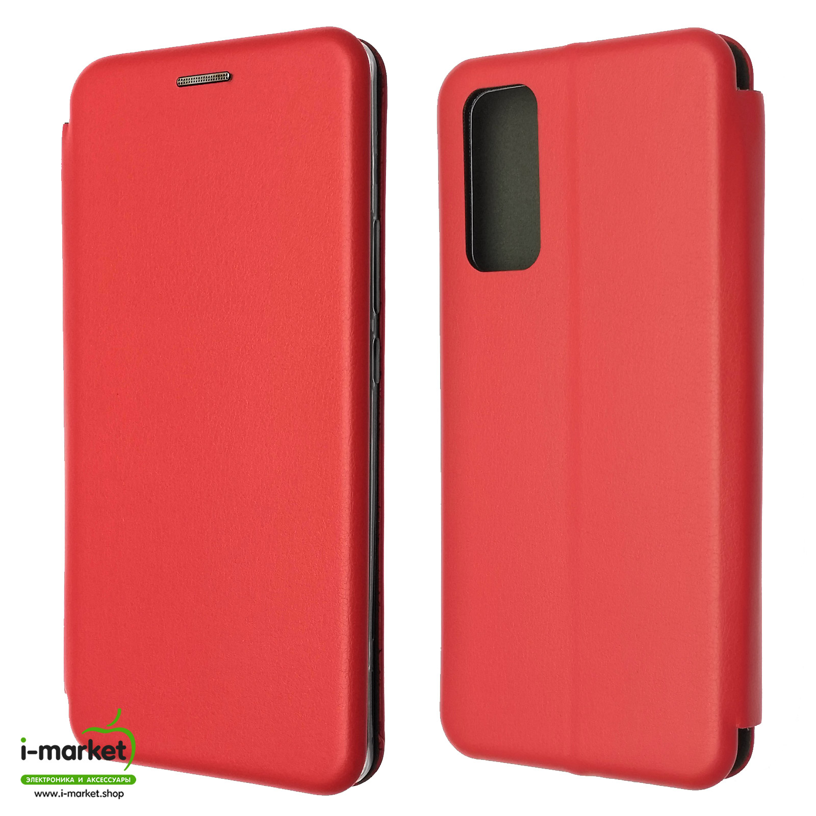 Чехол книжка STYLISH для HUAWEI Honor 30 Pro (EBG-AN10), экокожа, визитница, цвет красный