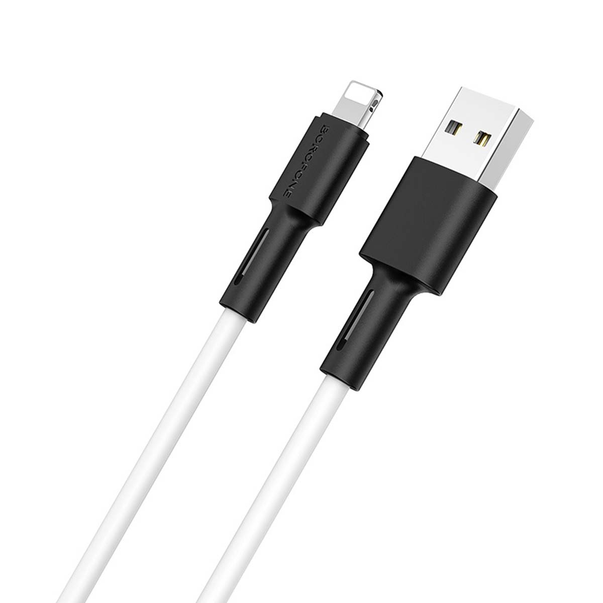 Кабель BOROFONE BX31 Soft Silicone Lightning 8 pin, длина 1 метр, цвет белый