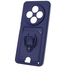 Чехол накладка VERSATILE 3 в 1 для XIAOMI Redmi 14C, POCO C75, цвет темно синий