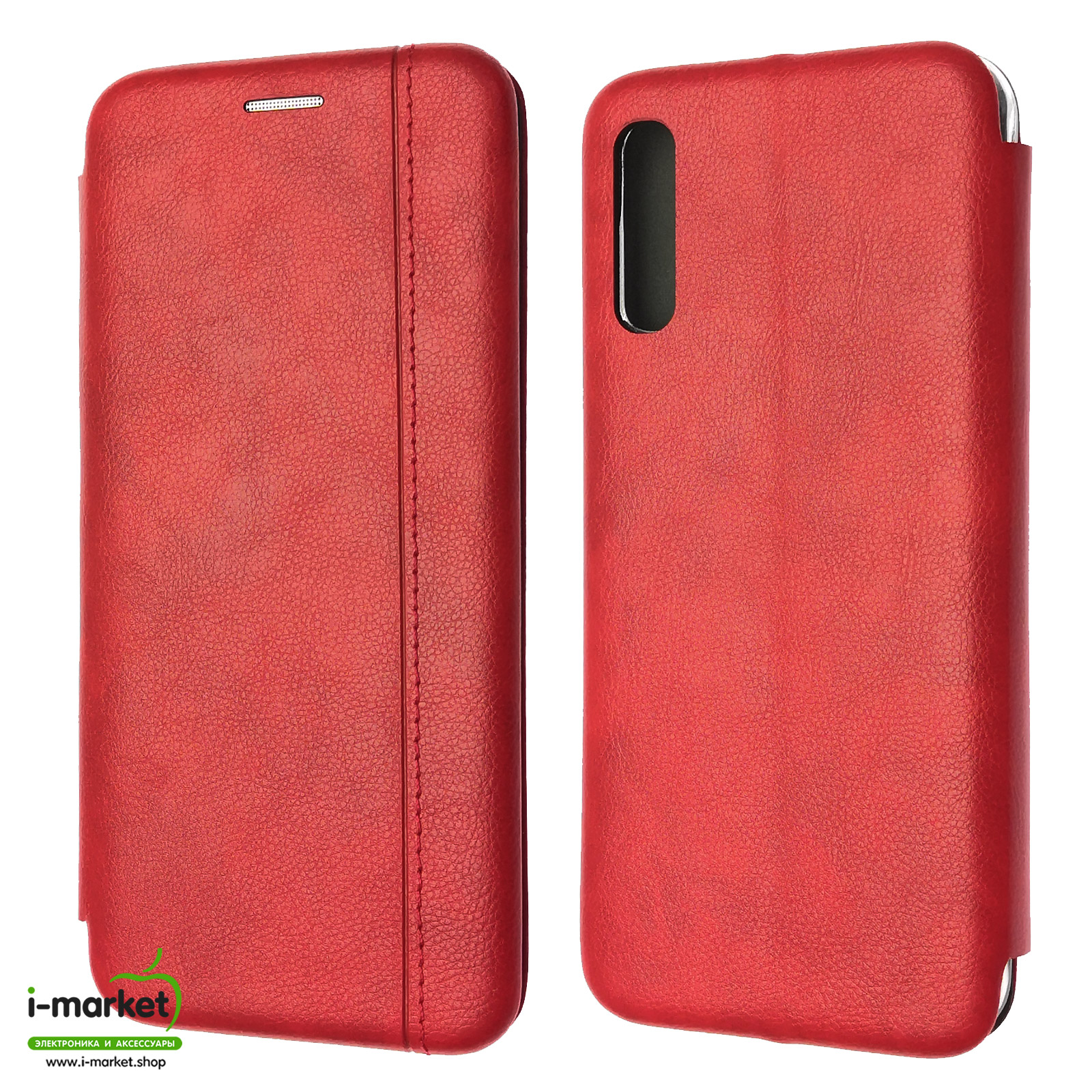 Чехол книжка VINTAGE LiNE для SAMSUNG Galaxy A50 (SM-A505), A30s (SM-A307), A50s (SM-A507), экокожа, цвет красный Чехол книжка VINTAGE LiNE для SAMSUNG Galaxy A50 (SM-A505), A30s (SM-A307), A50s (SM-A507), экокожа, цвет красный