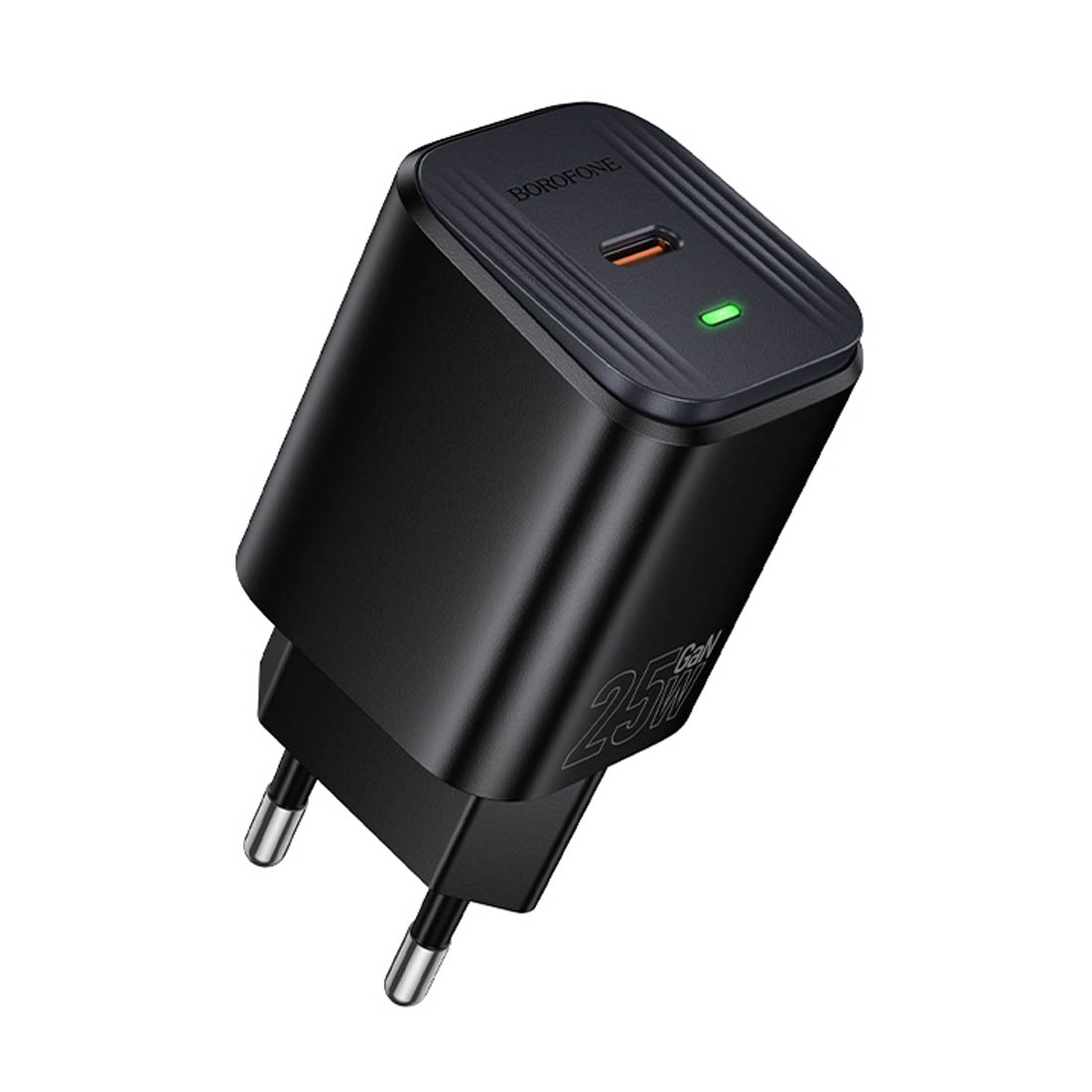 СЗУ (Сетевое зарядное устройство) BOROFONE BAS84A Star GaN, 25W, 1 USB Type C, PD25W, цвет черный