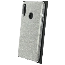 Чехол накладка Shine для SAMSUNG Galaxy A20s (SM-A207), силикон, блестки, цвет серебристый Чехол накладка Shine для SAMSUNG Galaxy A20s (SM-A207), силикон, блестки, цвет серебристый