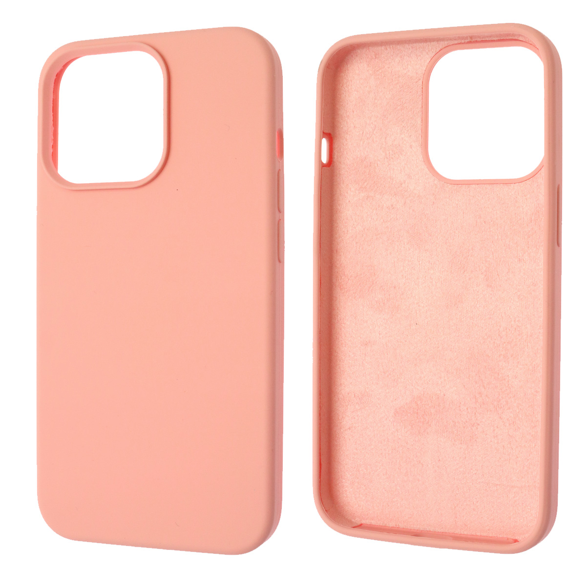 Чехол накладка Silicon Case для APPLE iPhone 13 Pro (6.1), силикон, бархат, цвет розовый Чехол накладка Silicon Case для APPLE iPhone 13 Pro (6.1), силикон, бархат, цвет розовый