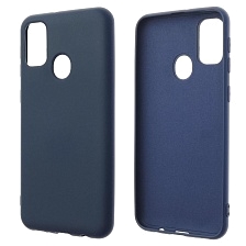 Чехол накладка NANO для SAMSUNG Galaxy M30s (SM-M307F), M21 (SM-M215), силикон, бархат, цвет темно синий Чехол накладка NANO для SAMSUNG Galaxy M30s (SM-M307F), M21 (SM-M215), силикон, бархат, цвет темно синий