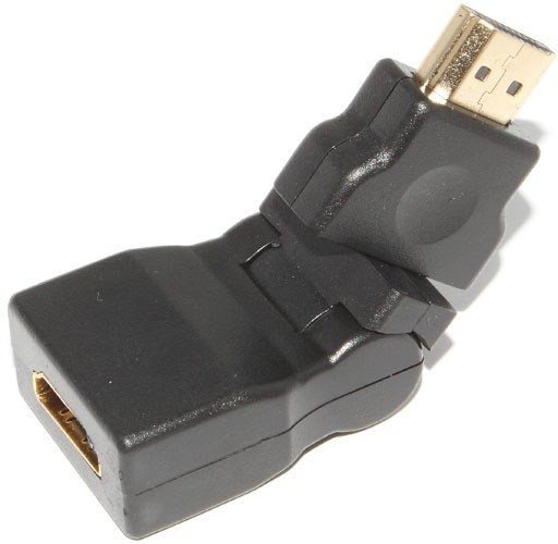 Адаптер HDMI M (папа) на порт HDMI F (мама) поворотный 360°. Адаптер HDMI M (папа) на порт HDMI F (мама) поворотный 360°.