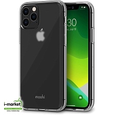 Чехол накладка для APPLE iPhone 11 Pro, силикон, цвет темно прозрачный.