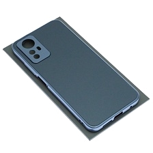 Чехол накладка для XIAOMI Redmi Note 12S, защита камеры, силикон, пластик, цвет темно синий Чехол накладка для XIAOMI Redmi Note 12S, защита камеры, силикон, пластик, цвет темно синий