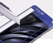 Защитное стекло 5D Full Glass /полный экран, упак-картон/ для Xiaomi MiX-2 голубой. Защитное стекло 5D Full Glass /полный экран, упак-картон/ для Xiaomi MiX-2 голубой.