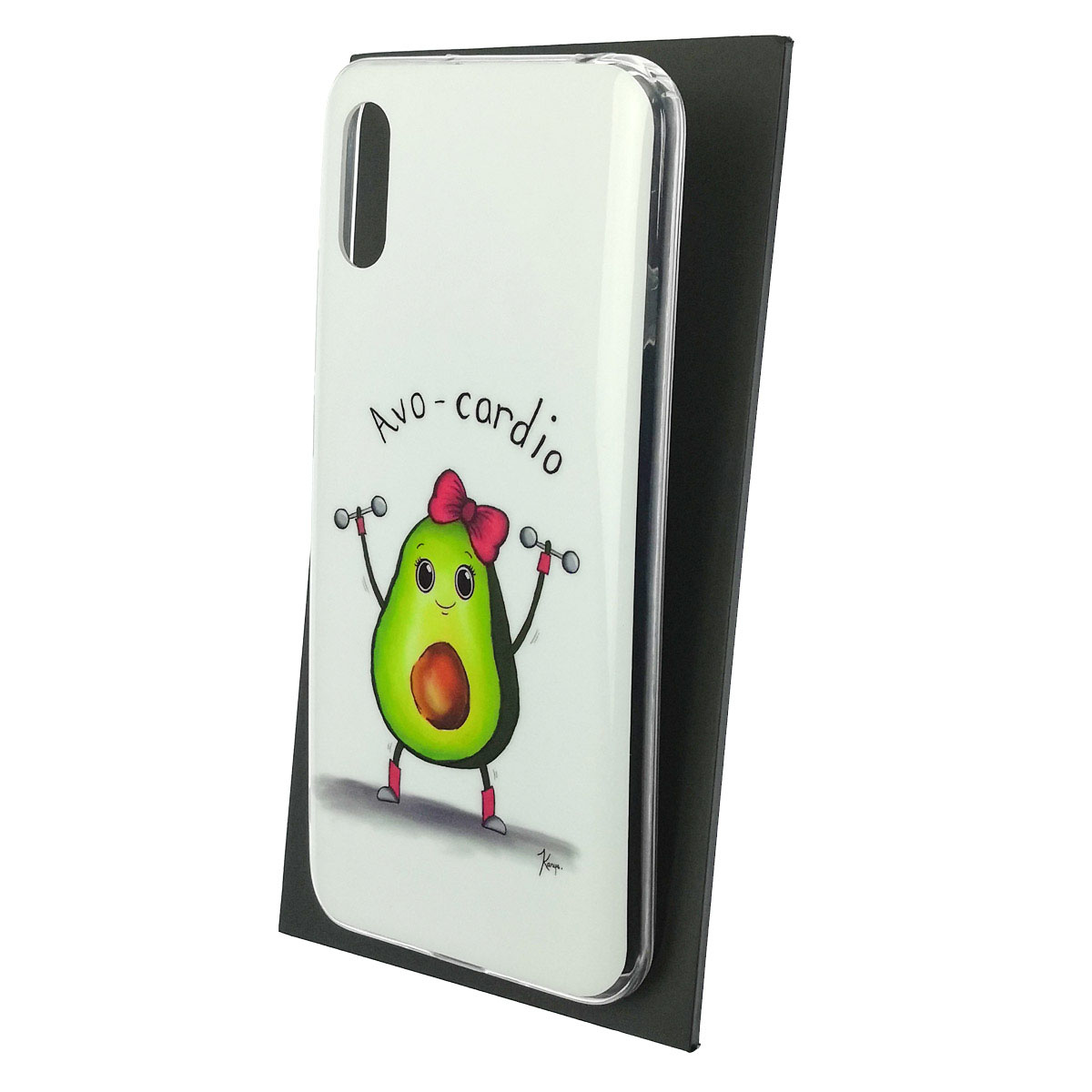 Чехол накладка Vinil для XIAOMI Redmi 9A, силикон, рисунок Avo cardio, цвет белый Чехол накладка Vinil для XIAOMI Redmi 9A, силикон, рисунок Avo cardio, цвет белый