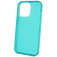 Чехол накладка Clear Case для APPLE iPhone 13 Pro (6.1), силикон 1.5 мм, цвет прозрачно бирюзовый Чехол накладка Clear Case для APPLE iPhone 13 Pro (6.1), силикон 1.5 мм, цвет прозрачно бирюзовый