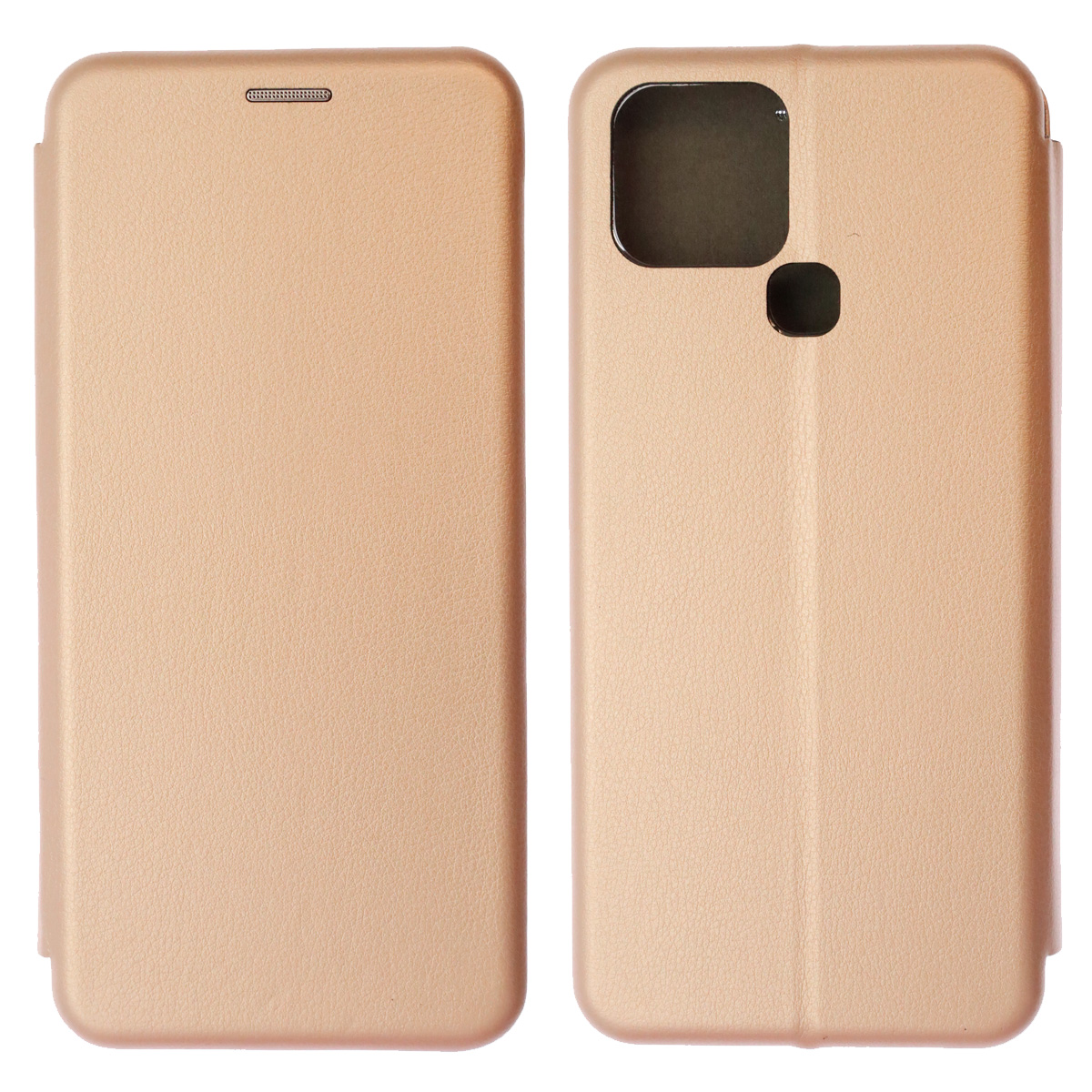 Чехол книжка STYLISH для INFINIX Smart 6, экокожа, визитница, цвет золотисто розовый Чехол книжка STYLISH для INFINIX Smart 6, экокожа, визитница, цвет золотисто розовый