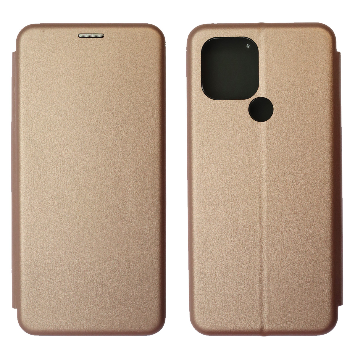 Чехол книжка STYLISH для Redmi A1 Plus, Redmi A2 Plus, POCO C51, экокожа, визитница, цвет розовое золото