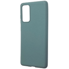 Чехол накладка для SAMSUNG Galaxy S20FE (SM-G780), силикон, матовый, цвет голубой