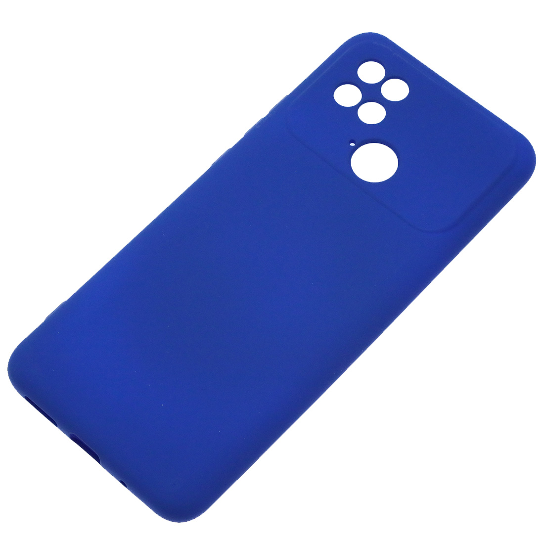Чехол накладка Silicon Cover для XIAOMI Redmi 10C, XIAOMI POCO C40, защита камеры, силикон, бархат, цвет синий