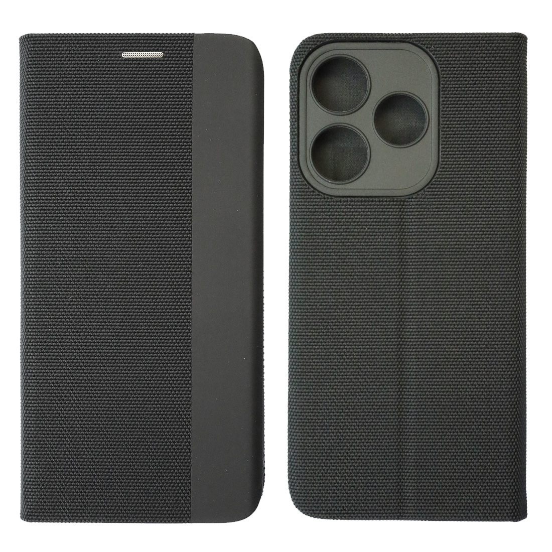 Чехол книжка MESH для TECNO Spark 10, 10C, текстиль, силикон, бархат, визитница, цвет черный Чехол книжка MESH для TECNO Spark 10, 10C, текстиль, силикон, бархат, визитница, цвет черный