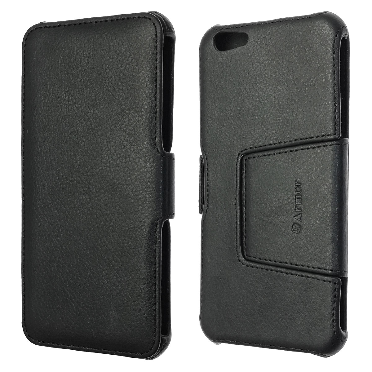 Чехол книжка Армор для APPLE iPhone 6 Plus, iPhone 6S Plus, экокожа, цвет черный