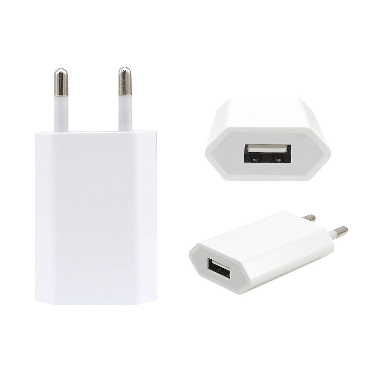 СЗУ (Сетевое зарядное устройство) для APPLE, 1 USB, 5W (5V-1A), цвет белый СЗУ (Сетевое зарядное устройство) для APPLE, 1 USB, 5W (5V-1A), цвет белый