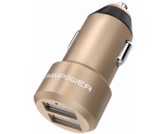 АЗУ RAVPower, 4.8А 2USB iSmart золото RAVPower RP-VC006 Gold.