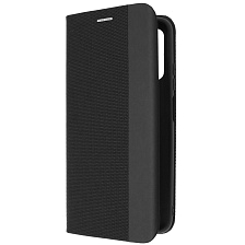 Чехол книжка MESH для XIAOMI Redmi 9T, текстиль, силикон, бархат, визитница, цвет черный Чехол книжка MESH для XIAOMI Redmi 9T, текстиль, силикон, бархат, визитница, цвет черный