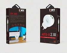 СЗУ EMY MY-269 DC 5V - 2.1A (10W) 2xUSB цвет белый + кабель Apple lightning 8 pin 1 метр TIGER. СЗУ EMY MY-269 DC 5V - 2.1A (10W) 2xUSB цвет белый + кабель Apple lightning 8 pin 1 метр TIGER.