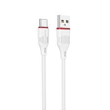 Кабель BOROFONE BX17 Enjoy USB Type C, 3A, длина 1 метр, силикон, цвет белый Кабель BOROFONE BX17 Enjoy USB Type C, 3A, длина 1 метр, силикон, цвет белый