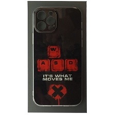 Чехол накладка для APPLE iPhone 12 Pro (6.1"), силикон, глянцевый, рисунок WASD