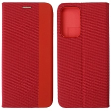 Чехол книжка MESH для XIAOMI Redmi Note 11 Pro Plus 5G, текстиль, силикон, бархат, визитница, цвет красный