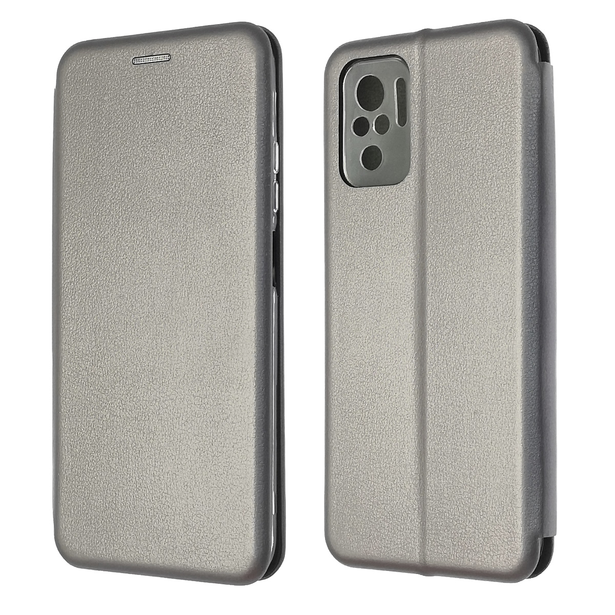 Чехол книжка STYLISH для XIAOMI Redmi Note 10, Redmi Note 10S, POCO M5s, экокожа, визитница, цвет серебристый Чехол книжка STYLISH для XIAOMI Redmi Note 10, Redmi Note 10S, POCO M5s, экокожа, визитница, цвет серебристый