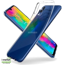 Чехол накладка TPU CASE для SAMSUNG Galaxy M20 (SM-M205), силикон, цвет прозрачный