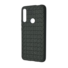 Чехол накладка для HUAWEI Honor 9X, P Smart Z, Y9 Prime 2019, OPPO F11 Pro, силикон, плетение, цвет черный.