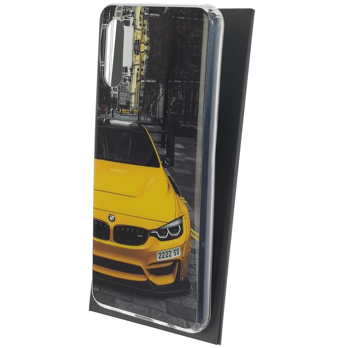 Чехол накладка Vinil для SAMSUNG Galaxy A02 (SM-A022G/DS), силикон, глянцевый, рисунок БМВ желтый Чехол накладка Vinil для SAMSUNG Galaxy A02 (SM-A022G/DS), силикон, глянцевый, рисунок БМВ желтый