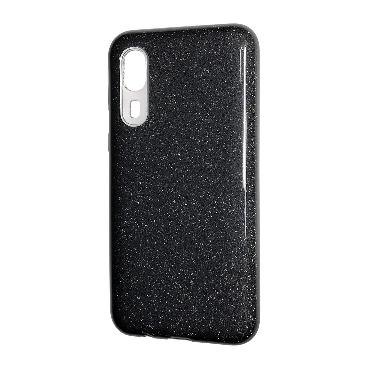 Чехол накладка Shine для SAMSUNG Galaxy A2 Core (SM-A260), силикон, блестки, цвет черный Чехол накладка Shine для SAMSUNG Galaxy A2 Core (SM-A260), силикон, блестки, цвет черный