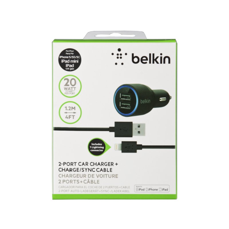 АЗУ "Belkin" 4.2A с двумя USB выходами + USB кабель Apple 8 pin (F8J071bt04-BLK) (черный/коробка). АЗУ "Belkin" 4.2A с двумя USB выходами + USB кабель Apple 8 pin (F8J071bt04-BLK) (черный/коробка).