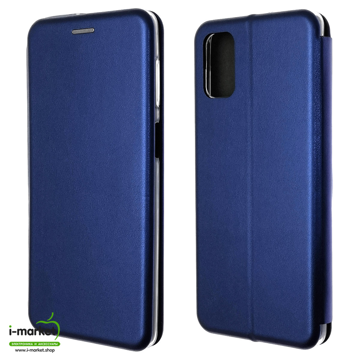 Чехол книжка STYLISH для SAMSUNG Galaxy M51 (SM-M515), экокожа, визитница, цвет синий