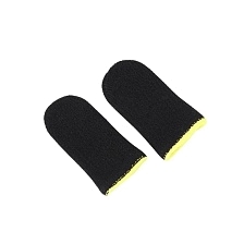 Сенсорные напальчники для игр на смартфоне (комплект 2 шт.), цвет черно желтый Сенсорные напальчники для игр на смартфоне (комплект 2 шт.), цвет черно желтый