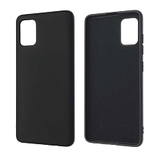 Чехол накладка NANO для SAMSUNG Galaxy A51 (SM-A515), силикон, бархат, цвет черный Чехол накладка NANO для SAMSUNG Galaxy A51 (SM-A515), силикон, бархат, цвет черный