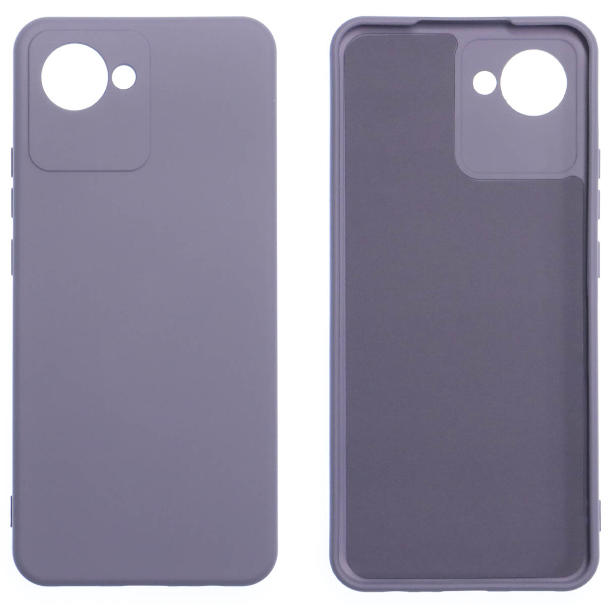 Чехол накладка NANO для Realme C30, Realme C30S, Realme Narzo 50i Prime, силикон, бархат, цвет космический серый Чехол накладка NANO для Realme C30, Realme C30S, Realme Narzo 50i Prime, силикон, бархат, цвет космический серый
