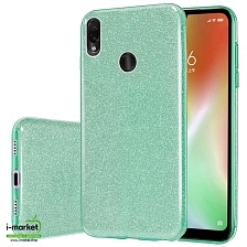 Чехол накладка Shine для XIAOMI Redmi 7, силикон, блестки, цвет зеленый Чехол накладка Shine для XIAOMI Redmi 7, силикон, блестки, цвет зеленый