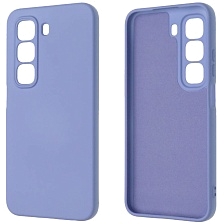 Чехол накладка NANO для INFINIX HOT 50 5G, защита камеры, силикон, бархат, цвет васильковый