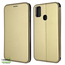 Чехол книжка STYLISH для SAMSUNG Galaxy M30s, M21, M31, экокожа, визитница, цвет золотистый. Чехол книжка STYLISH для SAMSUNG Galaxy M30s, M21, M31, экокожа, визитница, цвет золотистый.