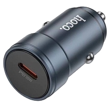АЗУ (Автомобильное зарядное устройство) HOCO Z57 Glorious, PD30W, 1 USB Type C, цвет темно серебристый АЗУ (Автомобильное зарядное устройство) HOCO Z57 Glorious, PD30W, 1 USB Type C, цвет темно серебристый