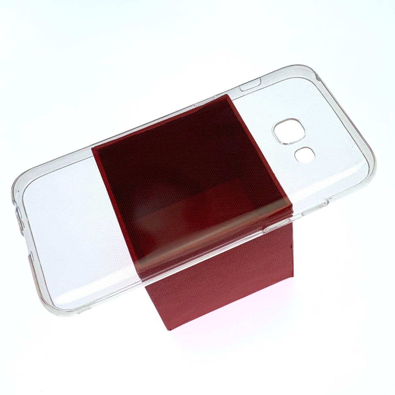 Чехол накладка TPU CASE для SAMSUNG Galaxy A3 2017 (SM-A320), силикон, ультратонкий, цвет прозрачный.