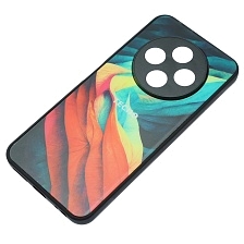 Чехол накладка для TECNO Spark 30C, пластик, силикон, защита камеры, рисунок Акварельные лепестки