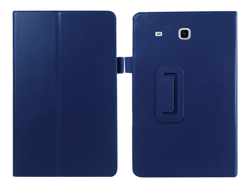 Чехол-книжка для SAMSUNG Galaxy Tab E 9.6" (SM-T560) экокожа, цвет синий.