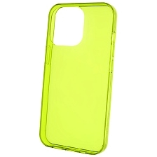 Чехол накладка Clear Case для APPLE iPhone 13 Pro (6.1), силикон 1.5 мм, цвет прозрачно зеленый Чехол накладка Clear Case для APPLE iPhone 13 Pro (6.1), силикон 1.5 мм, цвет прозрачно зеленый