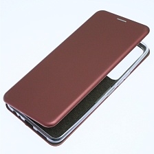 Чехол книжка STYLISH для ITEL Vision 3 Plus (P682LPN), экокожа, визитница, цвет бордовый